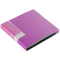 バッファロー CD&DVDファイルケース ブックタイプ 12枚収納 ピンク BSCD01F12PK 1個