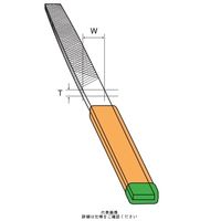 ツボサン 組ヤスリ 5本組 平 中目 HI00502 1組(5本)（直送品）