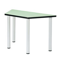 三和製作所 多目的テーブル 台形 グリーン 00260394（直送品）
