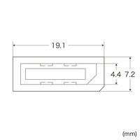 サンワサプライ ディスプレイポート　コネクタキャップ TK-CAP7 1セット（6個入）