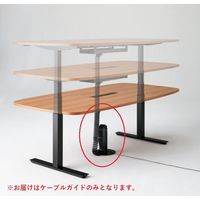 プラス 【設置込】 電動昇降テーブル WorkMove（ワークムーブ） テーブル用ケーブルガイド 1セット（直送品）