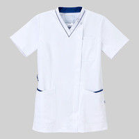 ナガイレーベン 女子スクラブ HOS-4952 Tロイヤルブルー LL 医療白衣 1枚（取寄品）