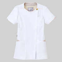 ナガイレーベン チュニック LX-3732 Tベージュ+ピンク LL 医療白衣 1枚（取寄品）