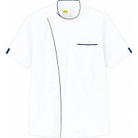 自重堂 WHIseL（ホワイセル） 男子横掛 WH12015 ホワイトネービー M 医療白衣 1枚（取寄品）