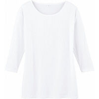 自重堂 WHIseL（ホワイセル） 七分袖起毛インナーTシャツ WH90129 ホワイト S スクラブインナー 1枚（取寄品）
