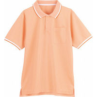 自重堂 WHIseL（ホワイセル） 半袖ポロシャツ WH90318 コーラルオレンジ SS 介護ユニフォーム 1枚（取寄品）