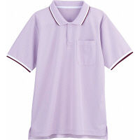 自重堂 WHIseL（ホワイセル） 半袖ポロシャツ WH90318 ラベンダー M 介護ユニフォーム 1枚（取寄品）