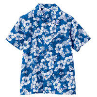 アイトス アロハシャツ（ハイビスカス）（男女兼用） 56102 ブルー 3S 1枚（直送品）