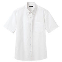 アイトス メンズ半袖オックスボタンダウンシャツ 7872 ホワイト S 1枚（直送品）