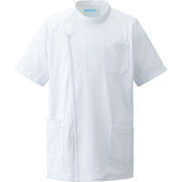 KAZEN メンズジャケット ホワイト 5L 982 メンズ医務衣　メンズケーシー（直送品）