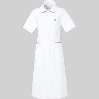 ルコックスポルティフ ワンピース UQW0040 ホワイト×ピンク EL 医療白衣 1枚（直送品）
