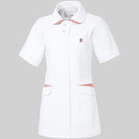 ルコックスポルティフ レディースジャケット UQW1040 ホワイト×ピンク M 医療白衣 1枚（直送品）