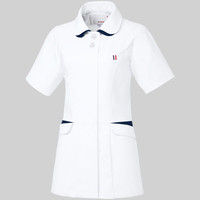 ルコックスポルティフ レディースジャケット UQW1040 ホワイト×ネイビー L 医療白衣 1枚（直送品）