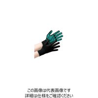 ミドリ安全 作業手袋 ハイグリップ MHGー134 ブラック×グリーン L リストカラー:灰 4044101330 1双（直送品）
