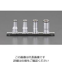 エスコ 3/8”DR [ナットグリップ]セミディープソケットセット EA618BM-200 1セット（直送品）