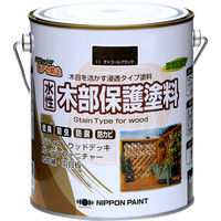 ニッペホームプロダクツ 水性木部保護塗料 1.6L チャコールブラック 4976124544408（直送品）