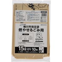 ジャパックス 埼玉県桶川市指定 可燃 15L(小) 10枚 OKE01 10枚ｘ60冊（600枚）/ケース（直送品）