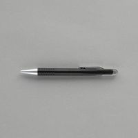 エスコ 0.7mm ボールペン(黒/シルバー) EA765MG-607 1セット(30個:1個×30本)（直送品）