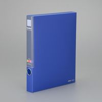 エスコ 320x257x 36mm/A4 ファイルケース(ブルー) EA954TD-71 1セット(10冊)（直送品）