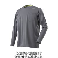 ミズノ（MIZUNO） ブレスサーモシャツ長袖 グレーM 1セット（2着） WT-24-1GY（直送品）