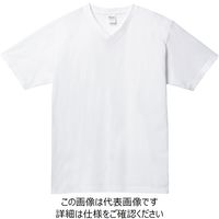 トムス 5.6オンスヘビーウエイトVネックTシャツ ホワイト S 00108-VCT-001-S 1セット(5枚)（直送品）