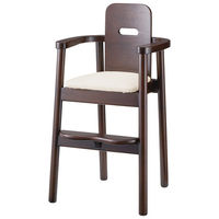 【軒先渡し】桜屋工業 RESTAREA 子供椅子6号 キッズチェア L8246 ダークブラウン×オフホワイト 1台（直送品）