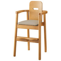 【軒先渡し】桜屋工業 RESTAREA 子供椅子6号 キッズチェア L8262 ナチュラル×グレー 1台（直送品）