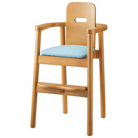 【軒先渡し】桜屋工業 RESTAREA 子供椅子6号 キッズチェア L8272 ナチュラル×スカイブルー 1台（直送品）
