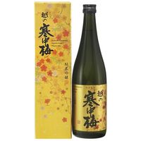 新潟銘醸 越の寒中梅 純米吟醸 金ラベル 720ml 7020122 1箱(1入)（直送品）