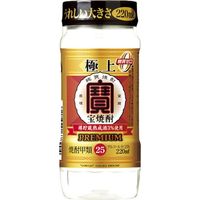 宝酒造 連続２５°極上 ペットカップ 220ml x6 7231333 1箱(6入)（直送品）