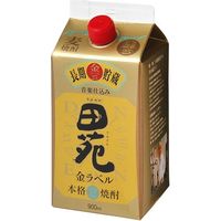 田苑酒造 単式２５°田苑 金ラベル パック 900ML 7238708 1箱(1入)（直送品）