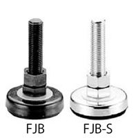 ナベヤ フットジャッキ FJB型(ラバーベースタイプ) FJB10050S 1セット(7本)（直送品）