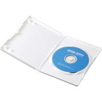 サンワサプライ DVDトールケース（1枚収納・10枚セット・ホワイト） DVD-TN1-10WN 1個