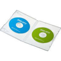 サンワサプライ DVDトールケース（2枚収納・10枚セット・クリア） DVD-TN2-10CLN 1個
