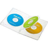 サンワサプライ DVDトールケース（3枚収納・10枚セット・クリア） DVD-TN3-10CL 1個