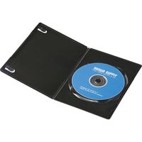 サンワサプライ スリムDVDトールケース（1枚収納・10枚セット・ブラック） DVD-TU1-10BKN 1個
