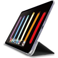 iPad mini 2021 第6世代 8.3インチ ケース レザー 手帳 背面クリア ブラック TB-A21SWV2BK エレコム 1個（直送品）