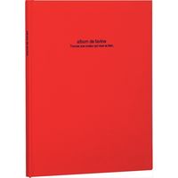 ナカバヤシ ドゥファビネ１００年アルバムブック式 Ａ４ノビ レッド アH-A4PB-181-R 1冊（直送品）