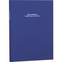 ナカバヤシ ドゥファビネ１００年アルバムブック式 Ａ４ノビ ダークブルー アH-A4PB-181-DB 1冊（直送品）