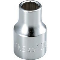 TONE ソケット(12角) 対辺寸法17.5mm 全長37mm 4D-17.5HP 1個 864-2344（直送品）