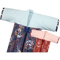 ファミリー・ライフ 綿フラノかいまき衿カバー2色組 ピンク・ブルー 130×45cm a13566 1個（直送品）