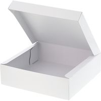 シモジマ ケーキ箱 PC-カラー65 6号 10枚 ホワイト 004260105 1セット(10枚入×10袋 合計100枚)（直送品）