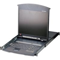 ATEN KVNドロワー 16ポート/19インチLCD/デュアルスライド/ロングレール KL1516ANJJL 115-2170（直送品）