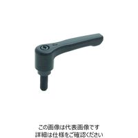 イマオコーポレーション（IMAO） kipp フラット クランプ レバー HKR8X40-BK 1個 213-6235（直送品）