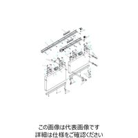 ダイケン スライデックス 傾斜レールタイプ（自閉式） 片引き2連装置 HCS-X2L30型 HCS-X2L30 162-1940（直送品）