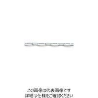 ニッサチェイン 鉄カラーヘビーリンク 15m巻 白 R-IW48E-W 1巻(15m) 127-7169（直送品）