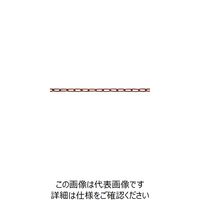 ニッサチェイン 鉄カラーリンクU 15m巻 茶 R-IU20E-BR 1巻(15m) 126-1491（直送品）