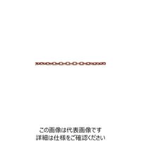 ニッサチェイン 鉄カラーリンクU 15m巻 茶 R-IU216NE-BR 1巻(15m) 126-3017（直送品）