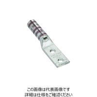 銅製圧縮端子 2穴 電線サイズ 500 kcmil 取付穴サイズ 104mm 取付穴間隔 254mm