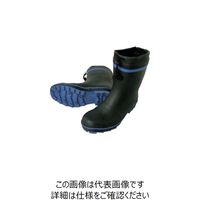 喜多 安全ショートゴム長靴(カバー付) KR7310 ブルー 5L(29.5~30.0) KR7310-BLU-5L 1足 235-8846（直送品）